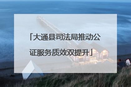 大通县司法局推动公证服务质效双提升