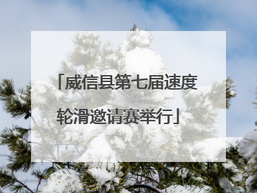 威信县第七届速度轮滑邀请赛举行