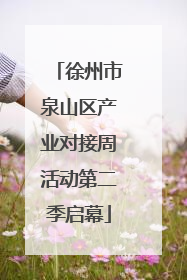徐州市泉山区产业对接周活动第二季启幕