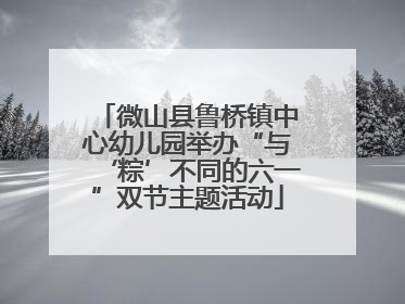 微山县鲁桥镇中心幼儿园举办“与‘粽’不同的六一”双节主题活动