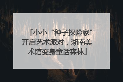 小小“种子探险家”开启艺术派对，湖南美术馆变身童话森林