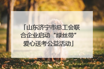 山东济宁市总工会联合企业启动“绿丝带”爱心送考公益活动