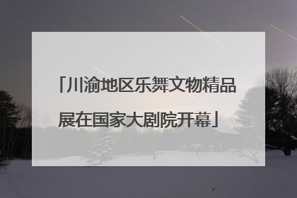 川渝地区乐舞文物精品展在国家大剧院开幕