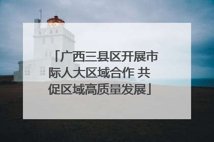 广西三县区开展市际人大区域合作 共促区域高质量发展