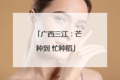 广西三江：芒种到 忙种稻