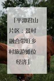 平潭君山片区：景村融合带旺乡村旅游摊位经济