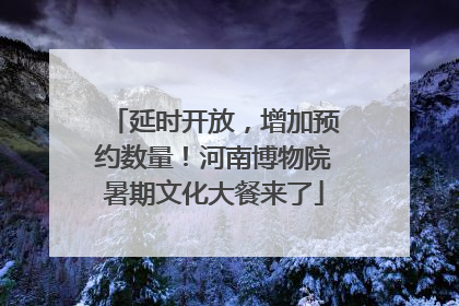 延时开放，增加预约数量！河南博物院暑期文化大餐来了