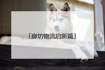 廊坊物流启新篇