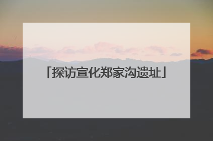 探访宣化郑家沟遗址