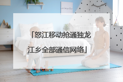 怒江移动抢通独龙江乡全部通信网络