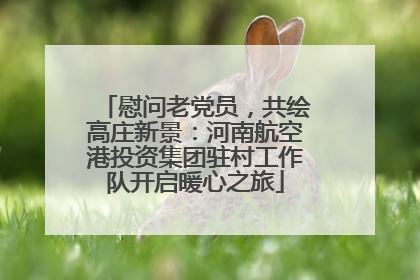 慰问老党员，共绘高庄新景：河南航空港投资集团驻村工作队开启暖心之旅