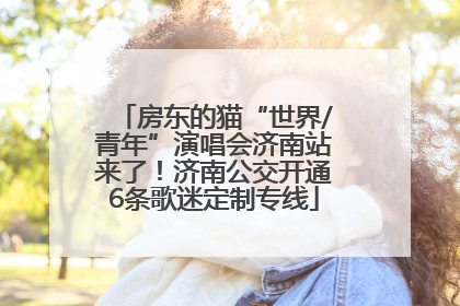房东的猫“世界/青年”演唱会济南站来了！济南公交开通6条歌迷定制专线