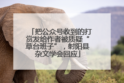 把公众号收到的打赏发给作者被质疑“草台班子”，射阳县杂文学会回应