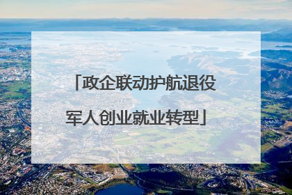 政企联动护航退役军人创业就业转型