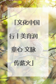 文化中国行丨美育润童心 文脉传薪火