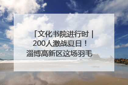文化书院进行时｜200人激战夏日！淄博高新区这场羽毛球比赛太酷