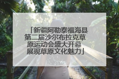 新疆阿勒泰福海县第二届沙尔布拉克草原运动会盛大开幕 展现草原文化魅力