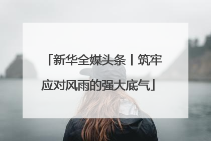 新华全媒头条丨筑牢应对风雨的强大底气