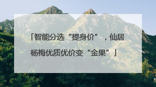 智能分选“提身价”，仙居杨梅优质优价变“金果”