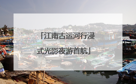江南古运河行浸式光影夜游首航