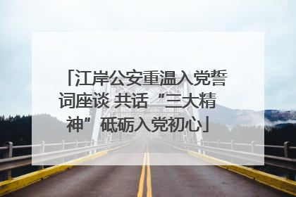 江岸公安重温入党誓词座谈 共话“三大精神”砥砺入党初心