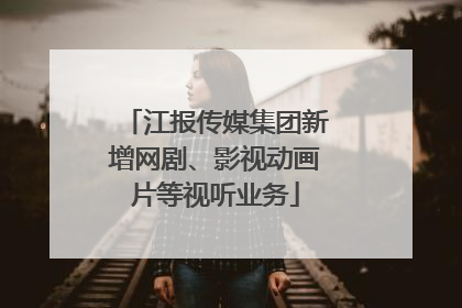 江报传媒集团新增网剧、影视动画片等视听业务