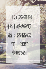 江苏省兴化市临城街道：浓情端午 “粽”享时光