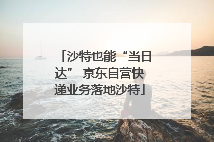 沙特也能“当日达” 京东自营快递业务落地沙特