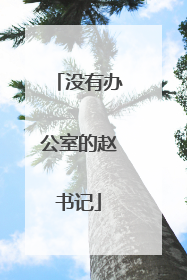 没有办公室的赵书记