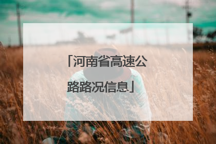 河南省高速公路路况信息