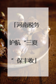 河南税务护航“三夏”保丰收