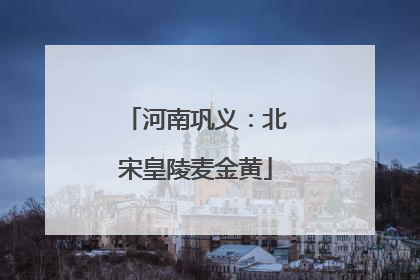 河南巩义：北宋皇陵麦金黄