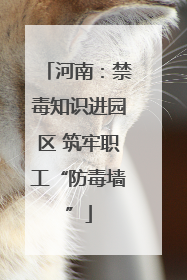 河南：禁毒知识进园区 筑牢职工“防毒墙”