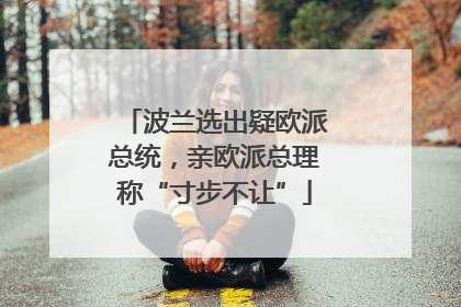 波兰选出疑欧派总统，亲欧派总理称“寸步不让”