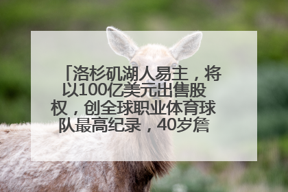 洛杉矶湖人易主，将以100亿美元出售股权，创全球职业体育球队最高纪录，40岁詹姆斯：还没打算退役