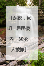 深夜，昆明一居民楼内，30余人被抓