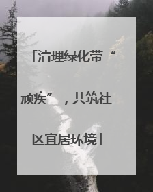清理绿化带“顽疾”，共筑社区宜居环境