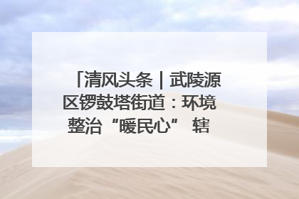 清风头条｜武陵源区锣鼓塔街道：环境整治“暖民心” 辖区面貌“靓”起来