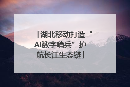 湖北移动打造“AI数字哨兵”护航长江生态链