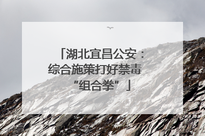 湖北宜昌公安：综合施策打好禁毒“组合拳”