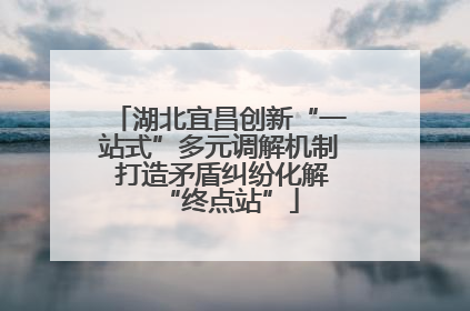 湖北宜昌创新“一站式”多元调解机制 打造矛盾纠纷化解“终点站”