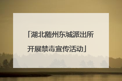 湖北随州东城派出所开展禁毒宣传活动