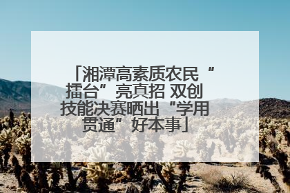 湘潭高素质农民“擂台”亮真招 双创技能决赛晒出“学用贯通”好本事