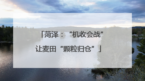 菏泽：“机收会战”让麦田“颗粒归仓”