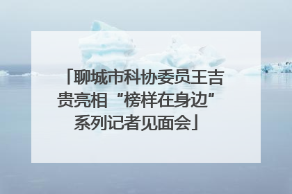 聊城市科协委员王吉贵亮相“榜样在身边”系列记者见面会