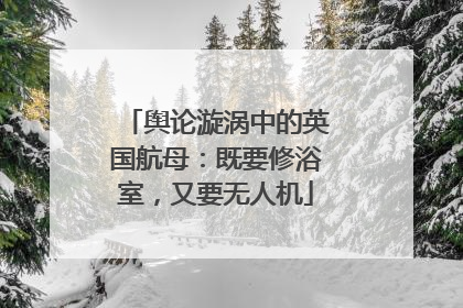 舆论漩涡中的英国航母：既要修浴室，又要无人机