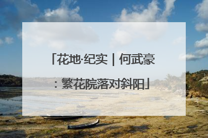 花地·纪实｜何武豪：繁花院落对斜阳