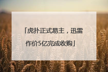 虎扑正式易主，迅雷作价5亿完成收购