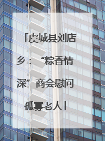 虞城县刘店乡：“粽香情深”商会慰问孤寡老人