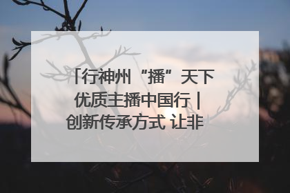 行神州“播”天下 优质主播中国行｜创新传承方式 让非遗“活”在当下